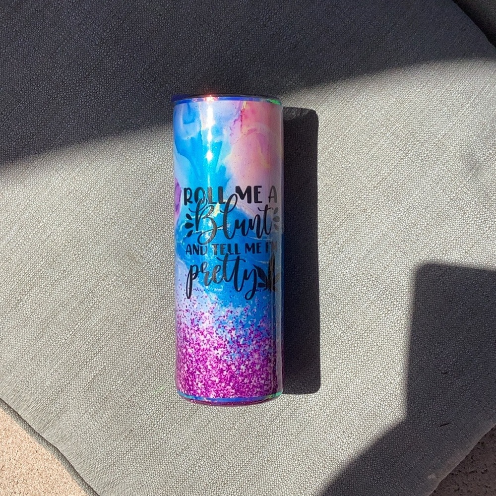 Colorful Tumbler with Fun Quote